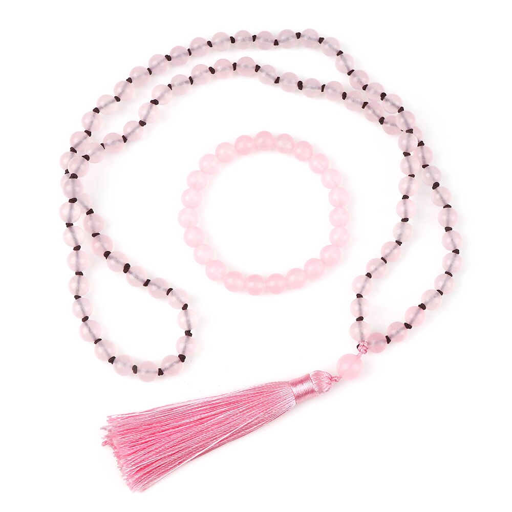 Pink Spar Tassel Bracelet-ToShay.org