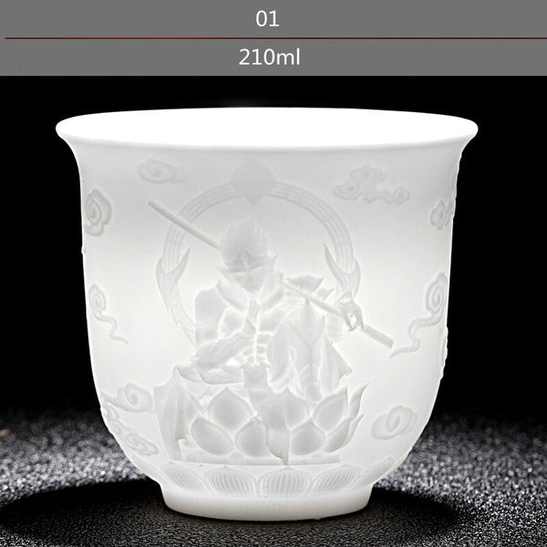 White Porcelain Tea Cup-ToShay.org