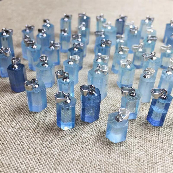 Blue Aquamarine Pendant-ToShay.org