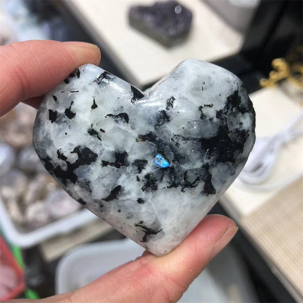Black White Moonstone Heart-ToShay.org