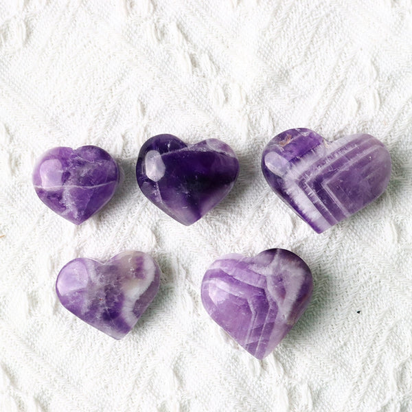 Purple Dream Amethyst Crystal Heart-ToShay.org