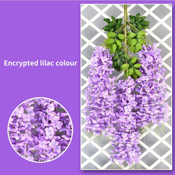 Wisteria Flower Hanging Wreath-ToShay.org