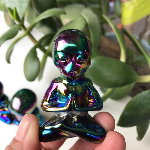 Rainbow Obsidian Yoga Statue-ToShay.org