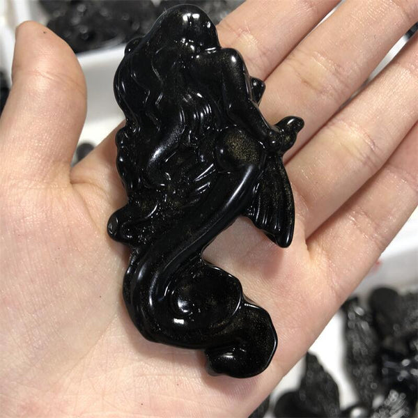 Black Obsidian Mermaid-ToShay.org