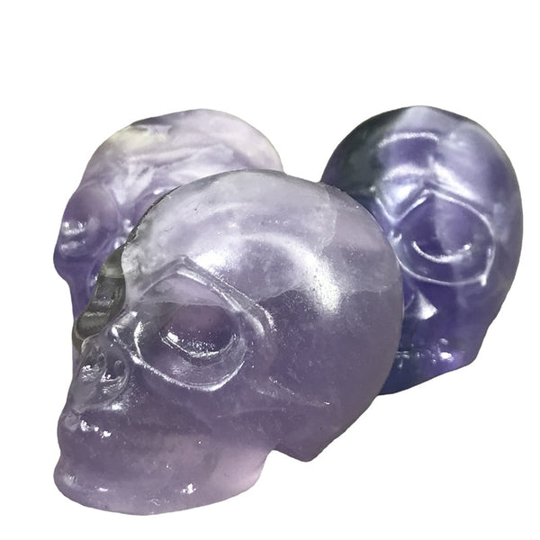 Purple Fluorite Skulls-ToShay.org