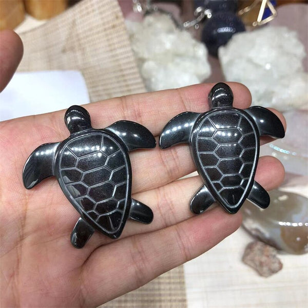 Black Hematite Turtle-ToShay.org