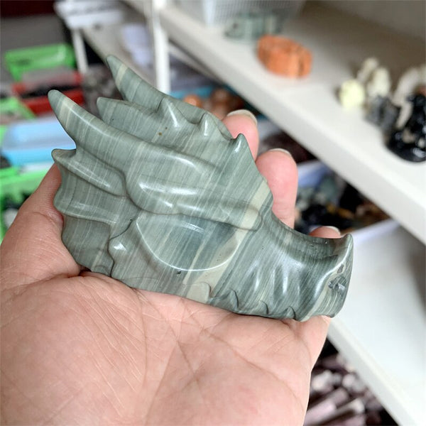 Green Jade Dragon Head-ToShay.org