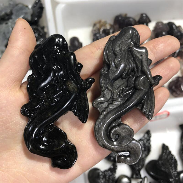 Black Obsidian Mermaid-ToShay.org