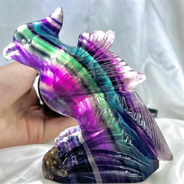 Purple Stripe Fluorite Parrot-ToShay.org