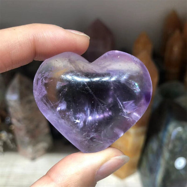 Purple Amethyst Heart-ToShay.org
