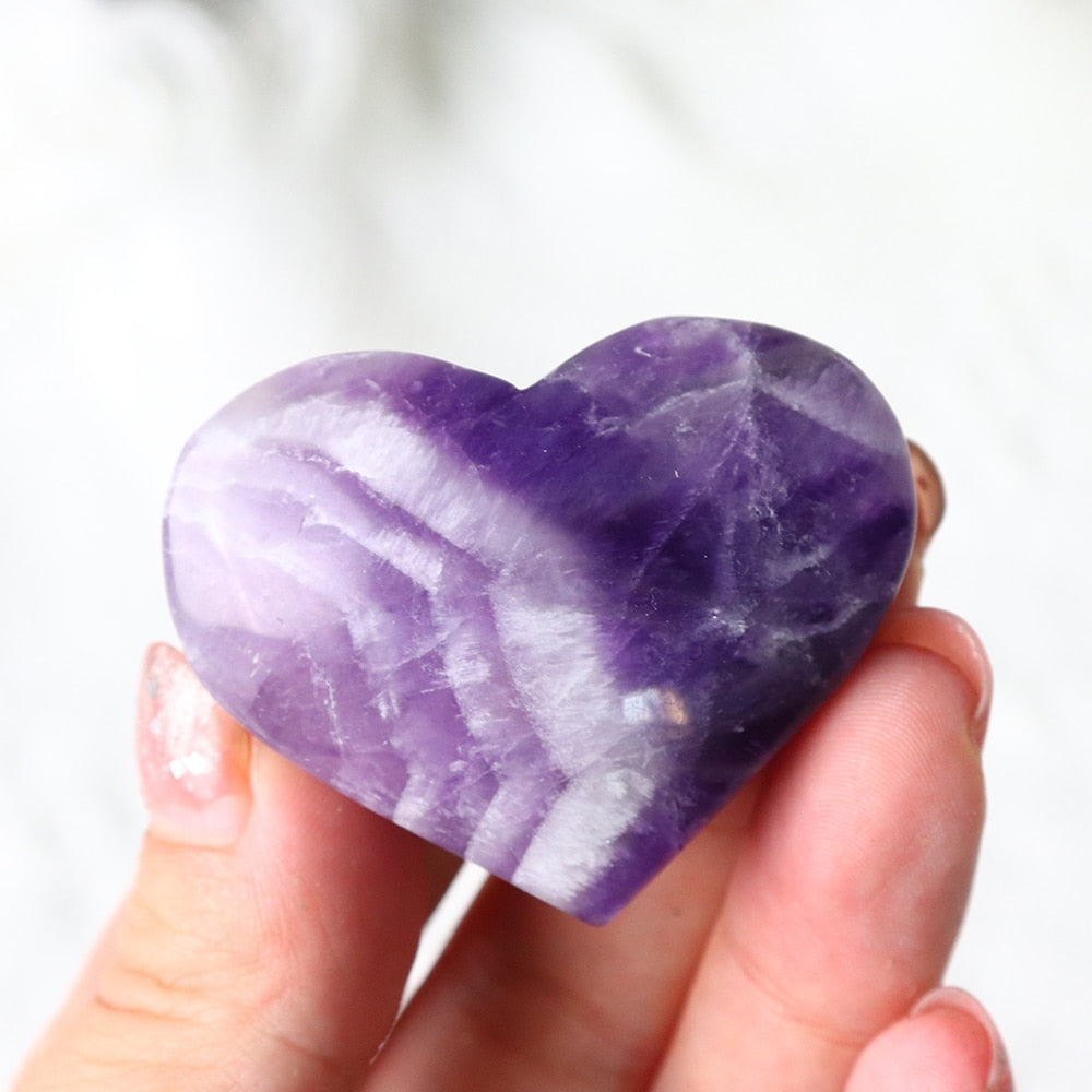 Purple Dream Amethyst Heart-ToShay.org