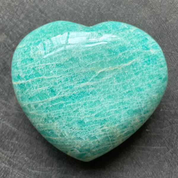 Blue Amazonite Crystal Hearts-ToShay.org