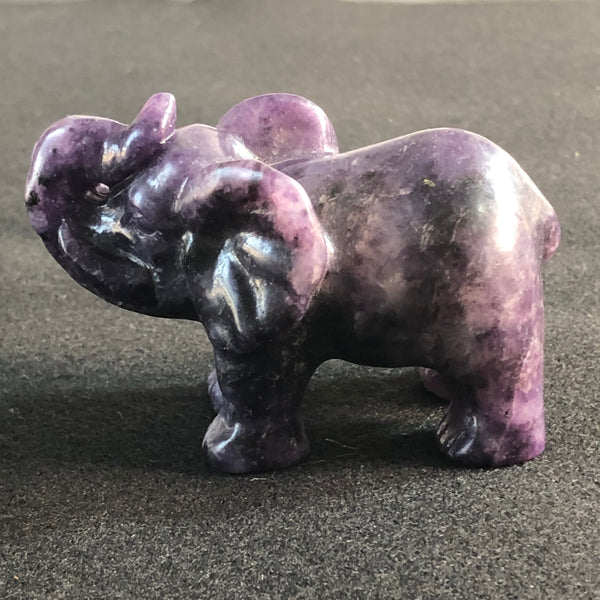 Purple Lepidolite Elephant-ToShay.org