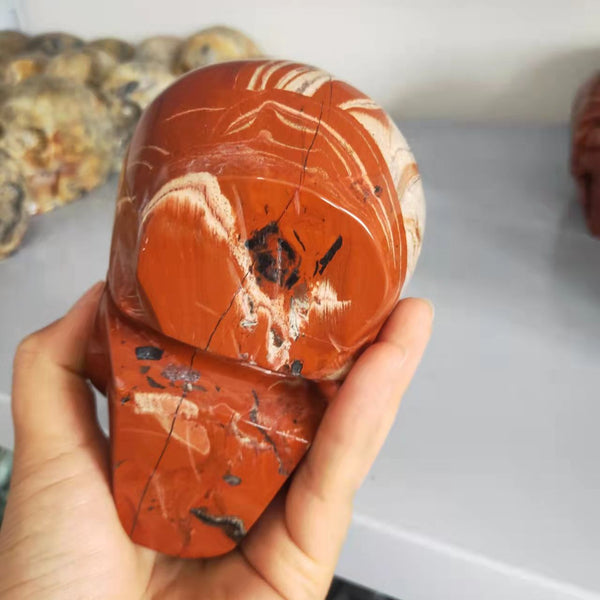 Red Jasper Skull-ToShay.org