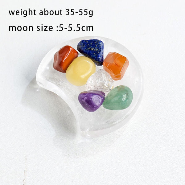 Chakra Crystal Moon Bowl-ToShay.org