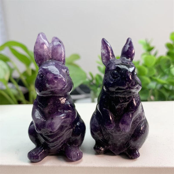 Purple Lepidolite Rabbit-ToShay.org