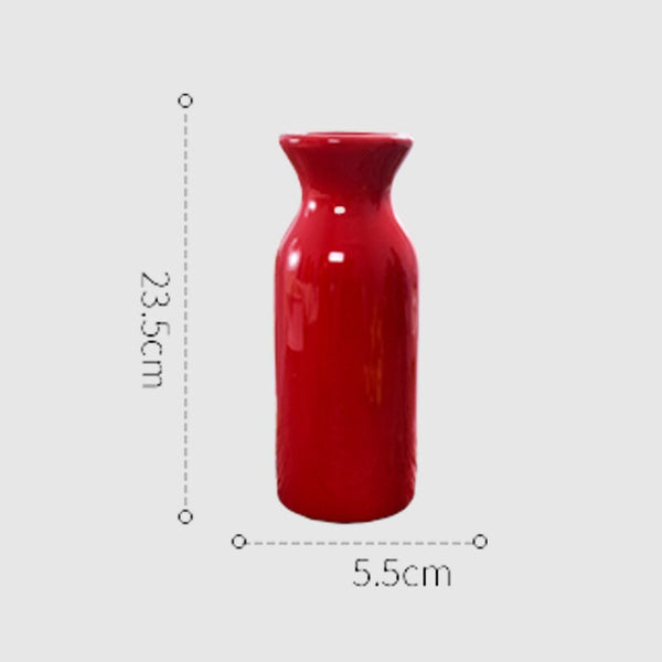Red Ceramic Vase-ToShay.org