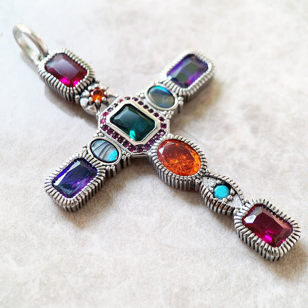 Jewel Cross Pendant-ToShay.org