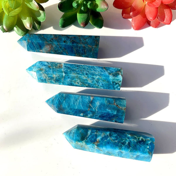 Blue Apatite Stone Wands-ToShay.org