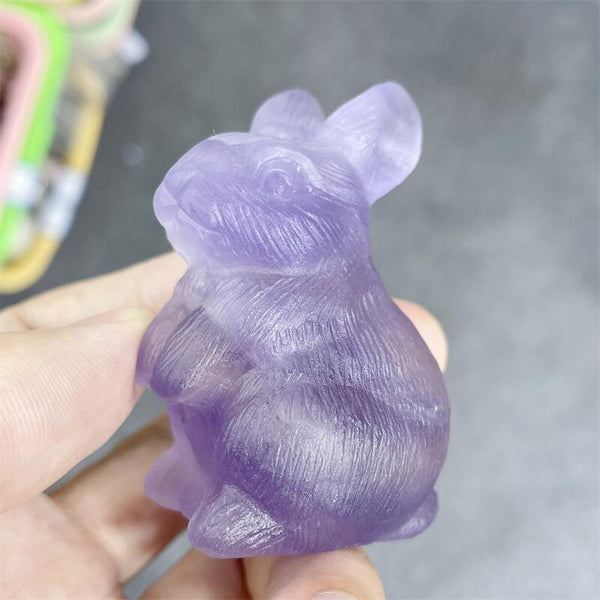 Purple Fluorite Rabbit-ToShay.org