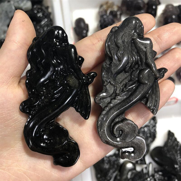 Black Obsidian Mermaid-ToShay.org