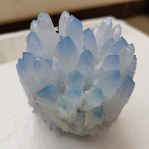 Blue Ghost Phantom Quartz Crystal Cluster-ToShay.org