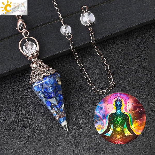 Mixed Crystal Dowsing Pendulum-ToShay.org