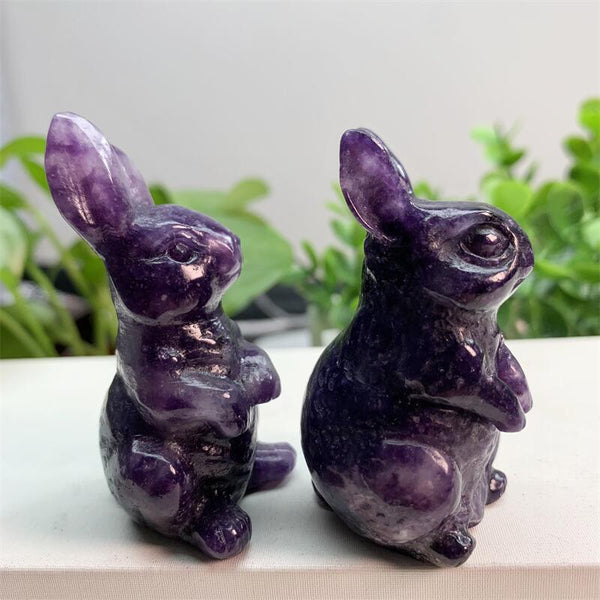 Purple Lepidolite Rabbit-ToShay.org