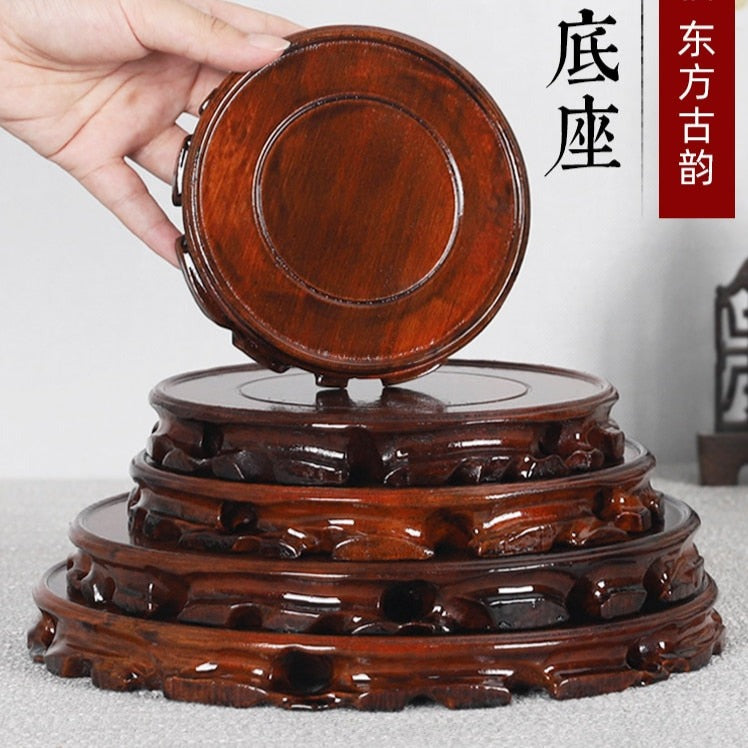 Wood Carved Vase Base-ToShay.org