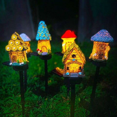 Tiny Cottage Lawn Lights-ToShay.org