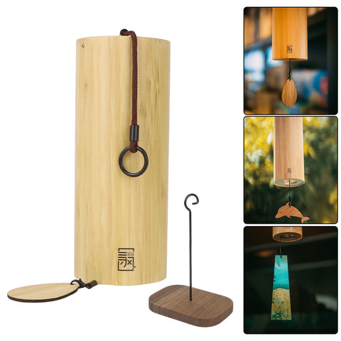 Bamboo Chord Wind Chimes-ToShay.org