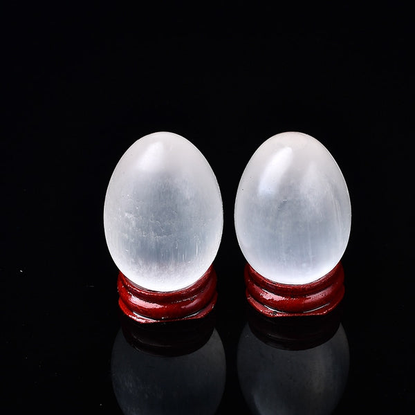 White Selenite Egg-ToShay.org