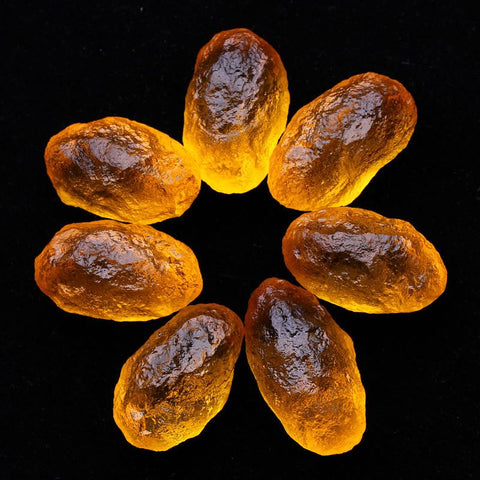 Yellow Meteorite Moldavite Glass-ToShay.org