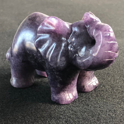 Purple Lepidolite Elephant-ToShay.org