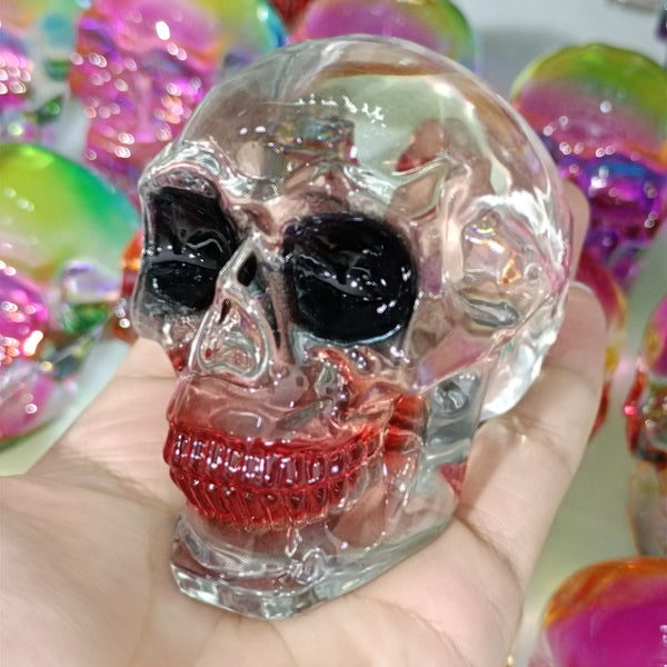 Mixed Aura Crystal Skull-ToShay.org