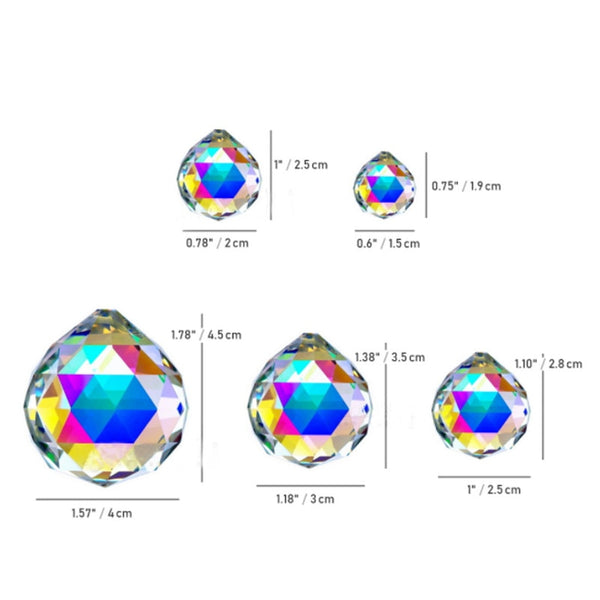 Clear Crystal Faceted Ball-ToShay.org