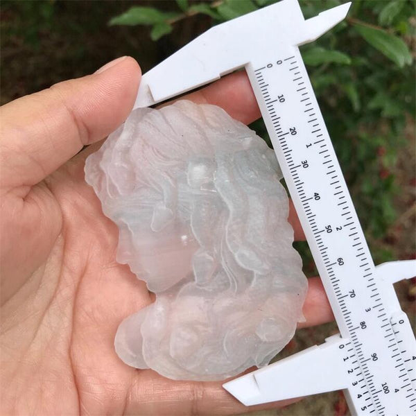 White Selenite Medusa-ToShay.org