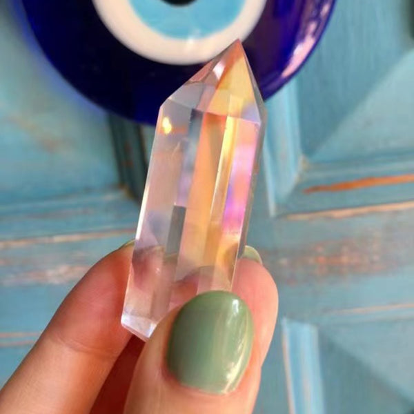 Clear Rainbow Quartz Crystal Wands-ToShay.org