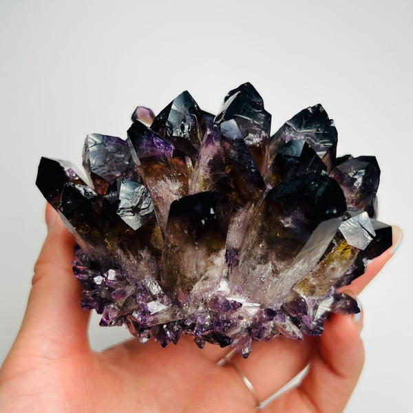 Purple Ghost Phantom Quartz Crystal Cluster-ToShay.org