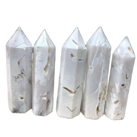 White Agate Geode Wands-ToShay.org