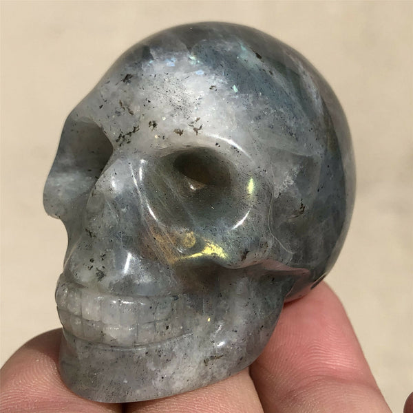 Blue Labradorite Quartz Skull-ToShay.org