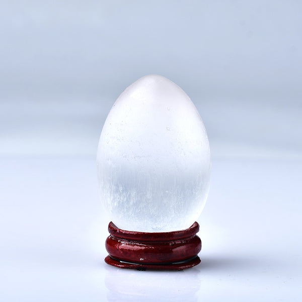 White Selenite Egg-ToShay.org