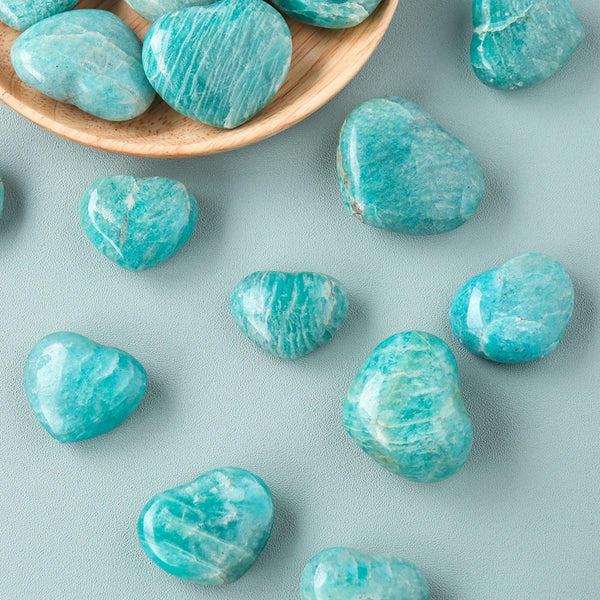 Blue Amazonite Heart-ToShay.org