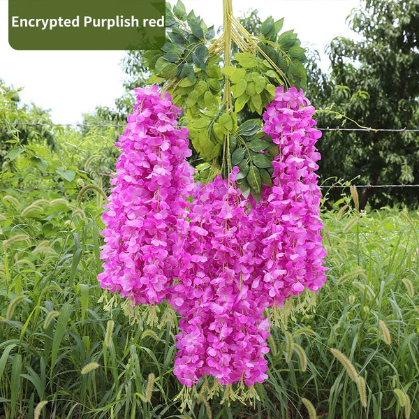 Wisteria Flower Hanging Wreath-ToShay.org