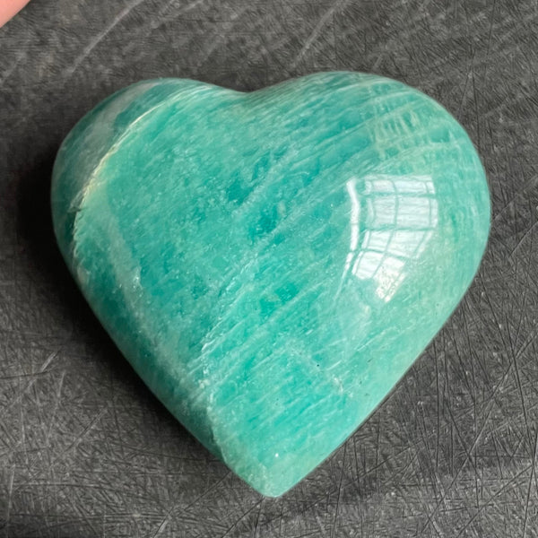 Blue Amazonite Crystal Hearts-ToShay.org