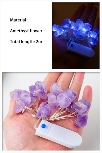 Mixed Quartz Crystal LED Lights-ToShay.org