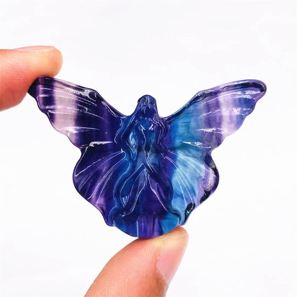 Rainbow Fluorite Butterfly Fairy-ToShay.org