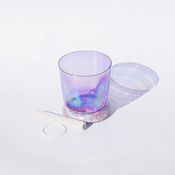 C D E F G A B Note Purple Crystal Singing Bowl-ToShay.org