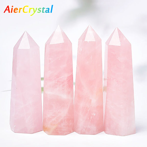 Pink Rose Quartz Crystal Point-ToShay.org