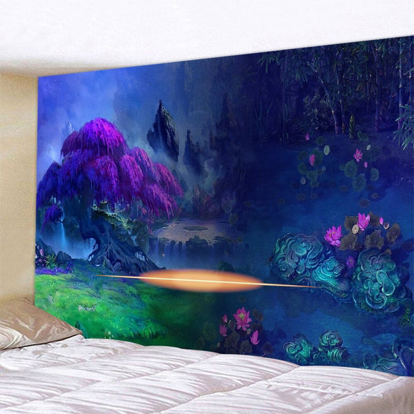 Mushroom Forest Tapestry-ToShay.org